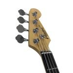 VZ-PJ/BK BAJO ELÉCTRICO 4 CUERDAS 46" C/GOLPEADOR BLANCO C/FUNDA «VOZZEX» - Imagen 4