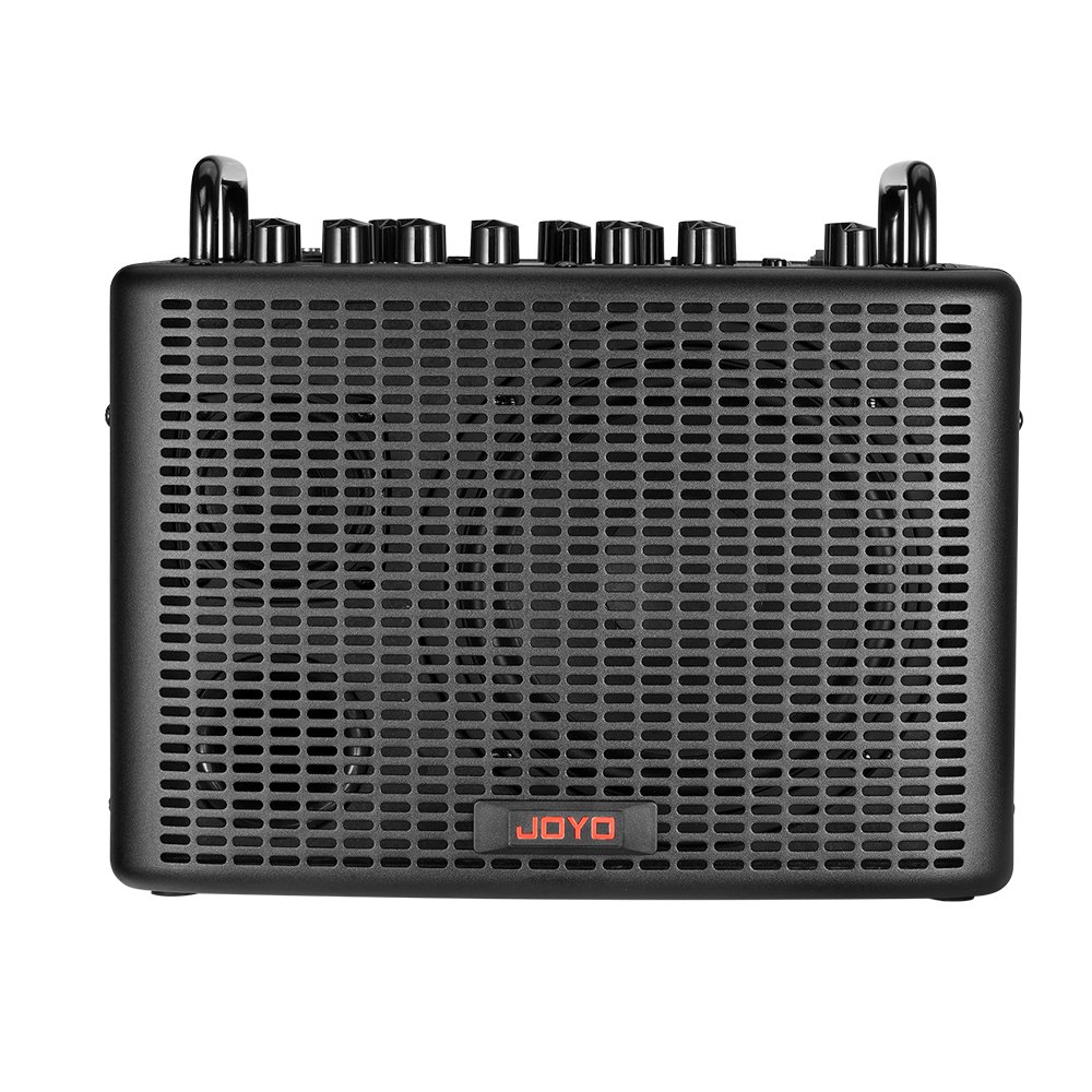 BSK-40-4.jpg BSK-40 AMPLIFICADOR PARA GUITARRA NEGRO LF 1X6.5" HF 1X2.75" 40W RMS C/DSP (CHORUS, DELAY & REVERB), BATERIA RECARGABLE, BT, USB DC OUT 5V-1A C/ SOPORTE PARA PEDESTAL «JOYO» - Imagen 1
