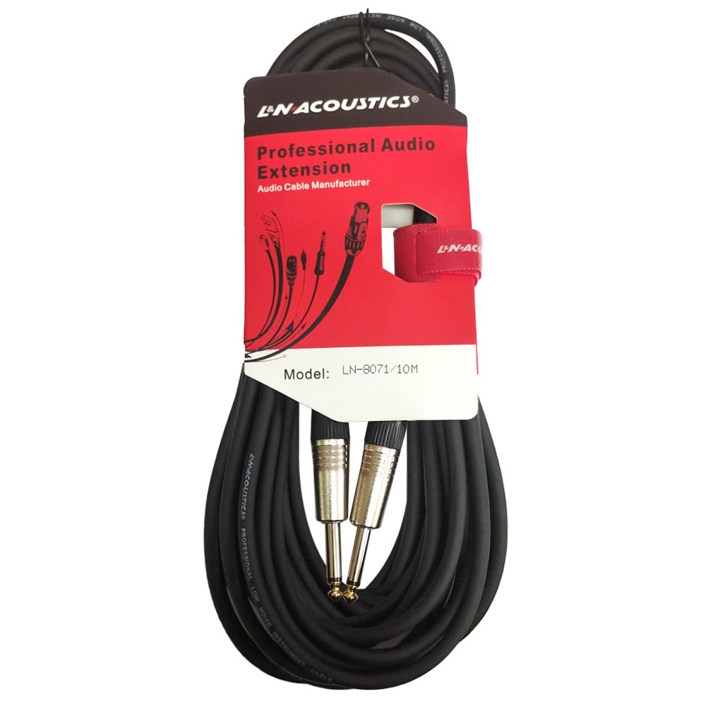 LN-8071-10M-WEB.jpg LN-8071/10M CABLE PLUG MONO SILVER 6.3MM A PLUG MONO SILVER 6.3MM 10M «L&N-ACOUSTICS» - Imagen 1
