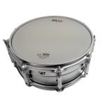 MXT-TRV02 TAROLA DE METAL 14"X5.5" COLOR PERLA NIQUELADA PLATEADA C/BORDONERA DE METAL 2.3MM «MXT»