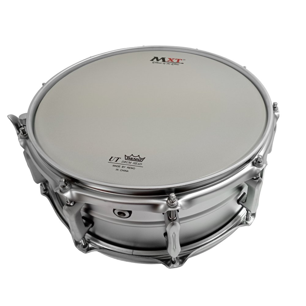 mxt-tvr02-sin-fondo-remo-web.jpg MXT-TRV02 TAROLA DE METAL 14"X5.5" COLOR PERLA NIQUELADA PLATEADA C/BORDONERA DE METAL 2.3MM «MXT» - Imagen 1