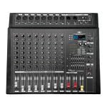 PZ-YPMX809D CONSOLA 8 CANALES, DOBLE VENTILADOR, DOBLE ECUALIZADOR, BT, PHANTOM 350WX2 C/99 EFECTOS «POTTENZA»