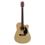 VZ-XFP41-01C-EQ/N GUITARRA ELECTROACUSTICA C/CORTE 41" COLOR NATURAL CON GOLPEADOR NEGRO C/EQ Y AFIN. C/SALIDA JACK6.35MM Y XLR C/FUNDA «VOZZEX»