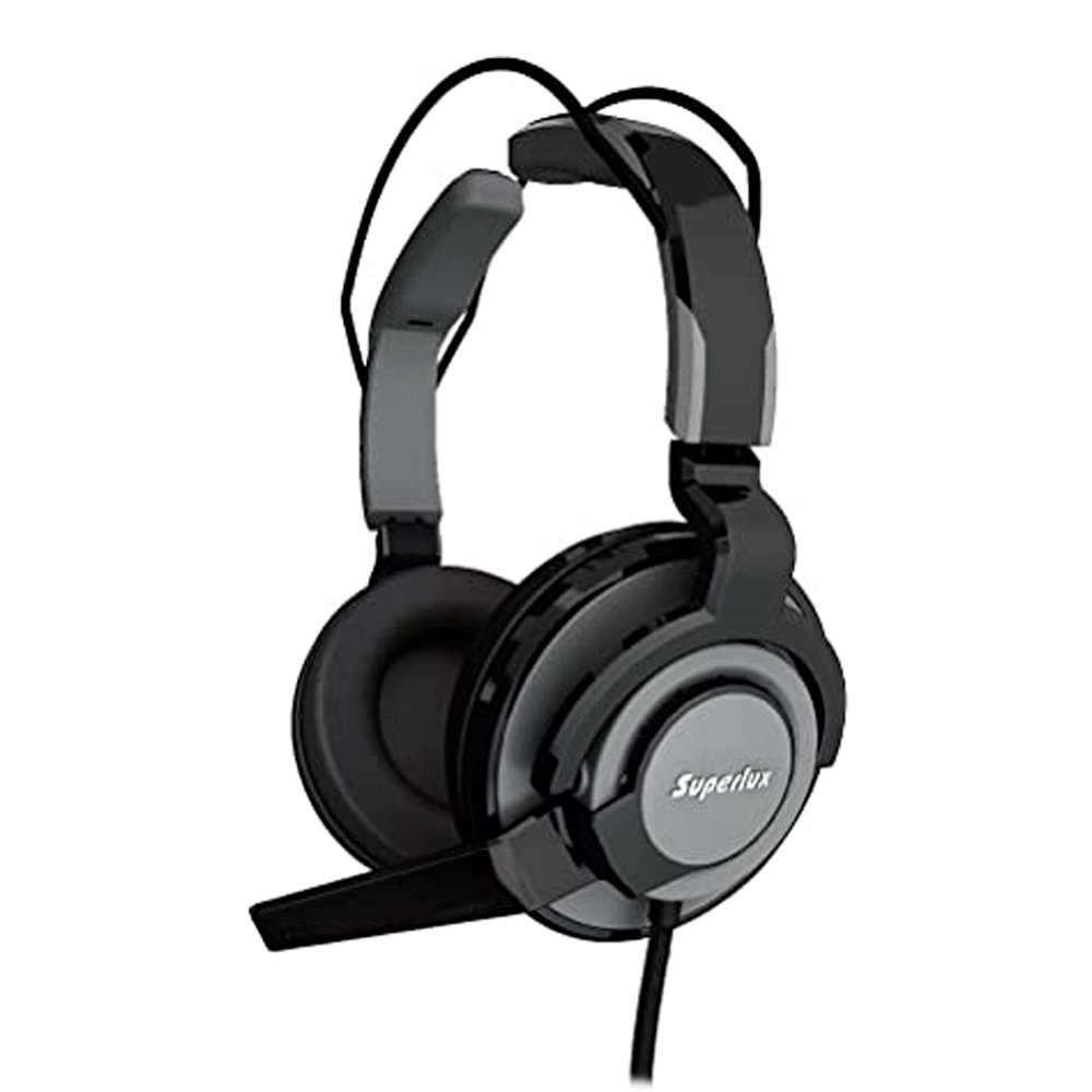 HMC631-DARK-GRAY.jpg HMC631 AURICULARES P/ GAMERS PROFESIONAL "SUPERLUX" - Imagen 1