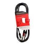 LN-8266-3M CABLE 2 PLUG MONO 6.3MM  A PLUG DE 3.5MM STEREO 3M "LN-ACOUSTICS" - Imagen 2
