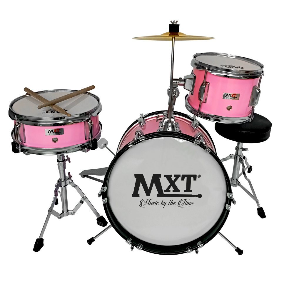 MXT-BAT-3PNK-web-2.jpg MXT-BAT-3PNK BATERIA ACUSTICA ROSADA P/NIÑOS "MXT" - Imagen 1