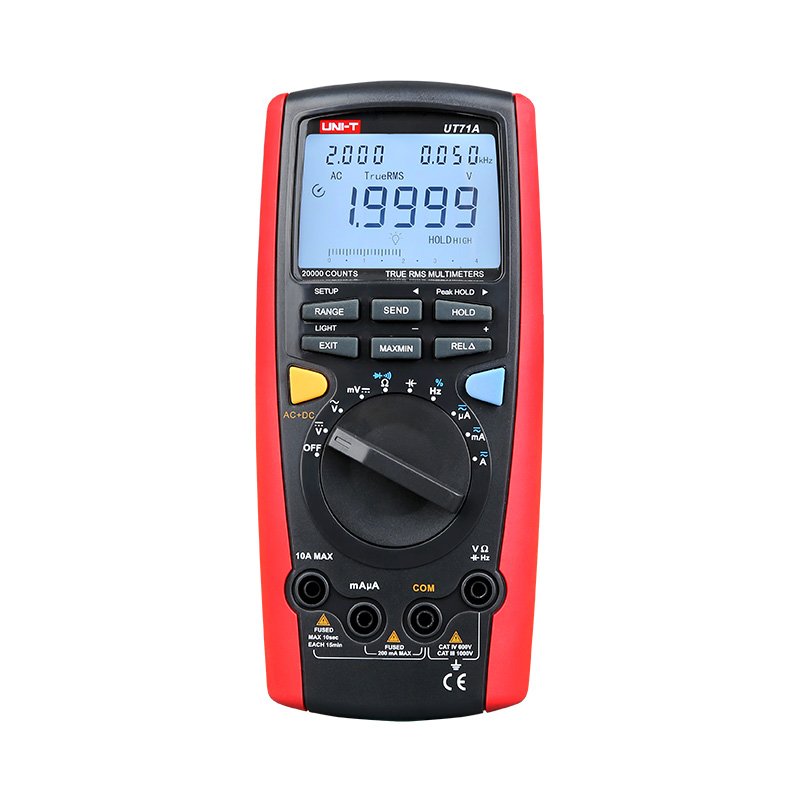 UT-71A.jpg UT-71A MULTIMETRO DIGITAL INTELIGENTE TRUE RMS 1000V AC/DC C/ USB INTERFACE «UNI-T» - Imagen 1