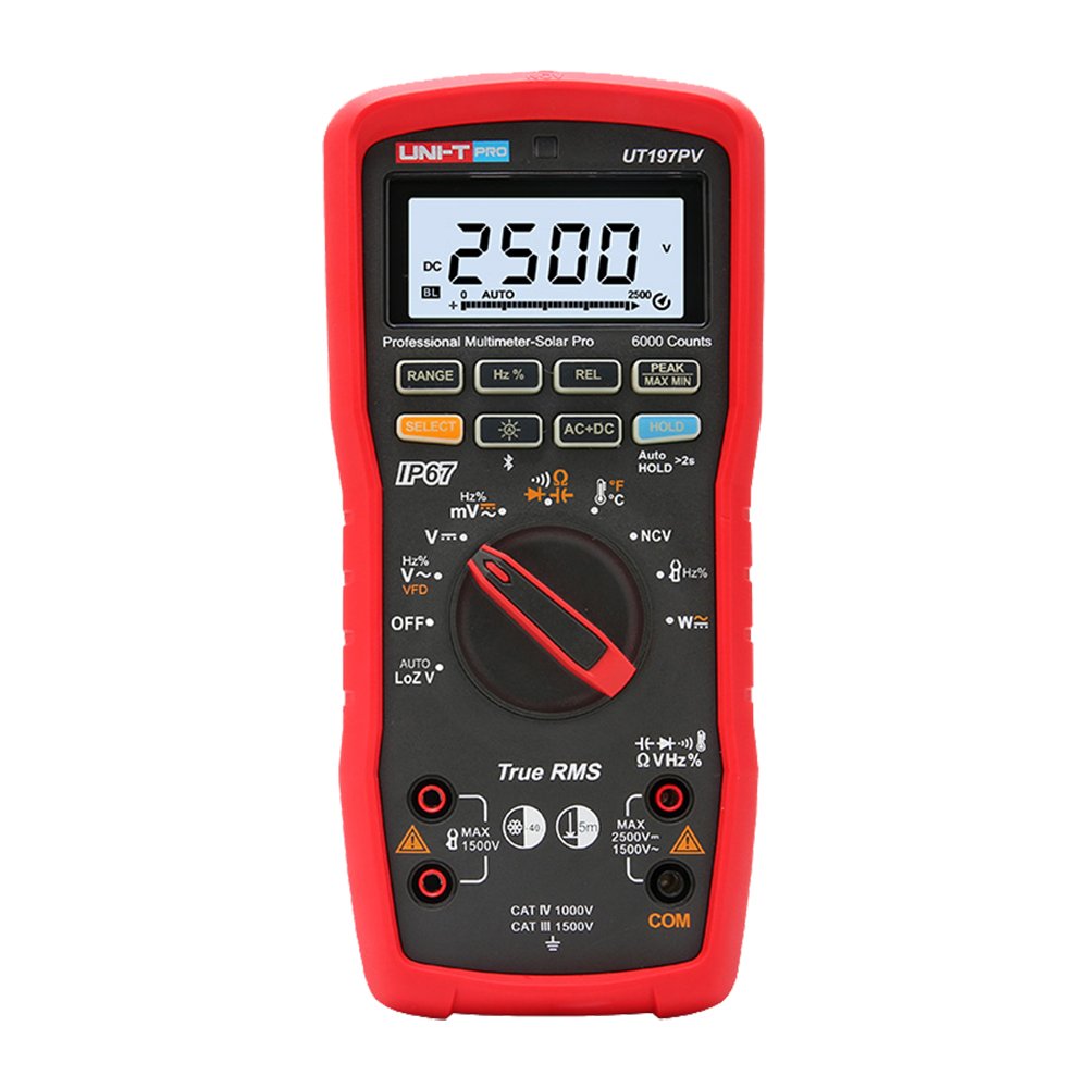 UT197PV-1.jpg UT197PV Professional Multimeter-Solar Pro «UNI-T» - Imagen 1