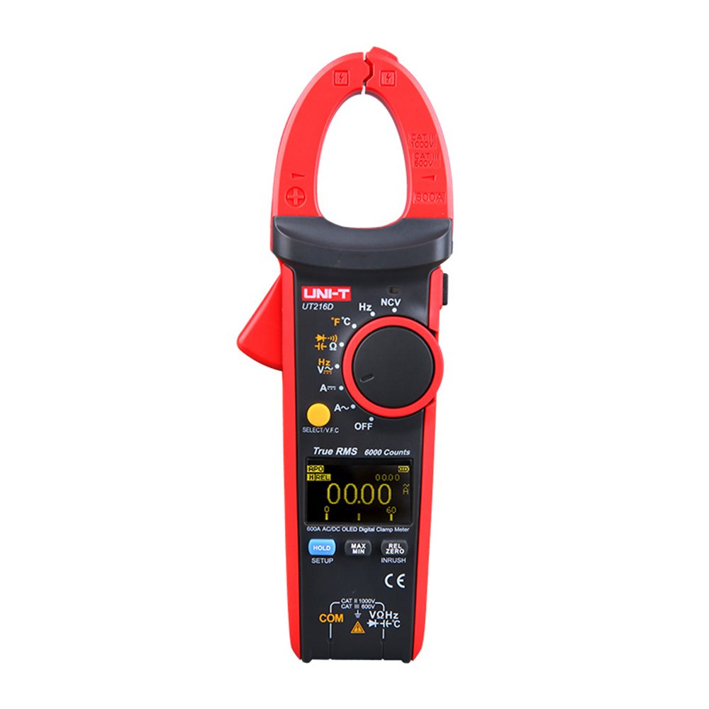 UT216D_1.jpg UT216D 600A True RMS Digital Clamp Meters «UNI-T» - Imagen 1