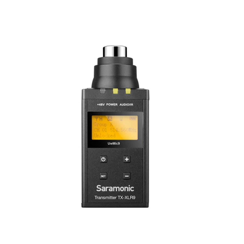 UWMIC9-TX-XLR9-V2-1000X1000.jpg UWMIC9 TX-XLR9 V2 Transmisor compacto tipo plug-on XLR "SARAMONIC" - Imagen 1