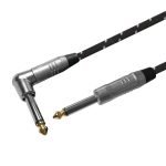 BJJ296/3M CABLE DE PLUG MONO DE 6.3MM A PLUG MONO DE 6.3MM FORMA DE "L" 3M C/CONECTORES PLATEADOS «SOUNDKING» - Imagen 2
