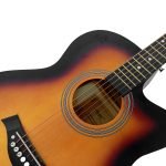 VZ-CH4000/SB GUITARRA ACUSTICA SUNBURST 40" CUERDAS DE METAL C/CORTE C/FUNDA "VOZZEX" - Imagen 3
