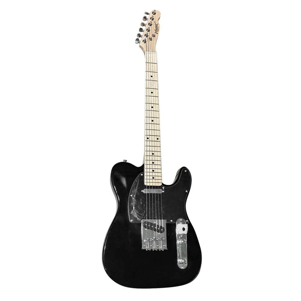 VZ-TL-01BBK-WEB-1.jpg VZ-TL-012BBK GUITARRA ELÉCTRICA T/TELECASTER 2 PASTILLAS COLOR NEGRO C/GOLPEADOR NEGRO C/FUNDA «VOZZEX» - Imagen 1