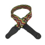 VZ-TRG/YL CORREA PARA GUITARRA (LÍNEAS TIPO TRIÁNGULO COLORES) «VOZZEX»